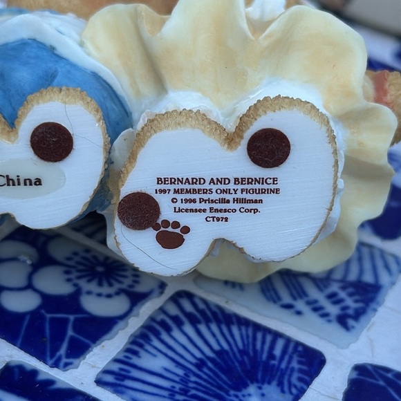 Vintage Cherished Teddies 1996 Bernard &  Bernice Reg #CT 972 - Picture 3 of 6